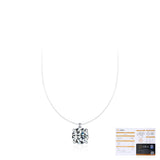 Geometric Waterdrop Moissanite Pendant Necklace in Sterling - Gift Box - FITINY Jewelry