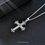 S925 Sterling Silver Moissanite Cross Necklace for Men and Women – Delicate Cross Pendant Elegant Collarbone Chain - FITINY Jewelry