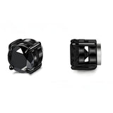 Stainless Steel Magnetic Stud Earrings for Men Women Unisex, 6/8mm 4-Prong Round CZ Inlaid Magnetic Earrings Non-Piercing Clip On Studs - FITINY Jewelry