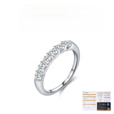 Geometric Moissanite Accent Ring in Sterling Silver for Women