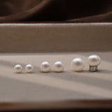 Magnetic Pearl Ear Cuffs for Non-Pierced Ears – Natural Freshwater Pearls in Geometric Design