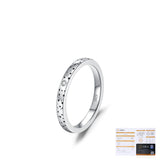 Star-Shaped Moissanite Ring in Sterling Silver – Narrow and - Detail View - FITINY Jewelry