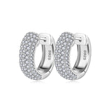 Detail shot of S925 sterling silver back and secure butterfly clutch closure