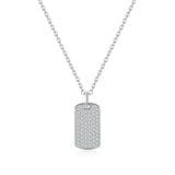 Detail shot of pendant back showing clean 925 silver stamp and secure setting