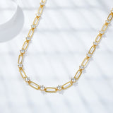 Bracelet fastened on wrist with natural lighting highlighting moissanite brilliance