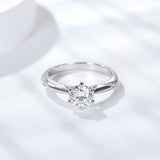 Top-down view highlighting geometric symmetry and prong alignment