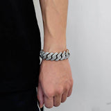 Bracelet on mannequin wrist demonstrating proportion and scale