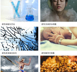 Gift packaging detail: branded box, tissue paper, and satin ribbon