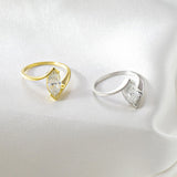 Natural light studio shot emphasizing fire and brilliance of moissanite stone