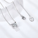 Necklace draped on mannequin showing collarbone placement and chain drape