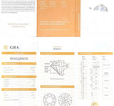 Studio portrait of rings held between thumb and forefinger