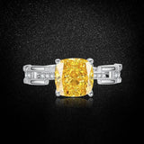 Multicolor Ice Flower Cut Square CZ Adjustable Ring, 8*8mm 5A Cubic Zirconia, 6 Color Options, Dainty Luxe - FITINY Jewelry