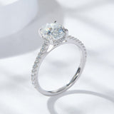 Comparison shot: 2 carat and 3 carat versions side by side for scale reference