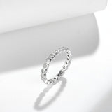 Front view of FITINY stackable bubble ring set in 18K gold-plated sterling silver on white background