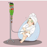 Geometric Hip Hop Necklace with Cubic Zirconia Stones in Gol - Front View - FITINY Jewelry