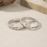 Star-Shaped Moissanite Ring in Sterling Silver – Narrow and - Gift Box - FITINY Jewelry