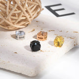 Stainless Steel Magnetic Stud Earrings for Men Women Unisex, 6/8mm 4-Prong Round CZ Inlaid Magnetic Earrings Non-Piercing Clip On Studs - FITINY Jewelry