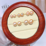 Natural Freshwater Pearl Stud Earrings, 5A No Blemish, S925 Sterling Silver, Hypoallergenic High Luster Jewelry Gift for Her - FITINY Jewelry