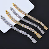 Geometric Square Ice Sugar Chain Necklace with Cubic Zirconi - Front View - FITINY Jewelry