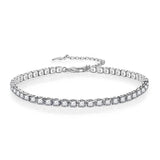 Multicolor CZ Iced Out Adjustable Tennis Bracelet, 3mm 5A Cubic Zirconia - FITINY Jewelry