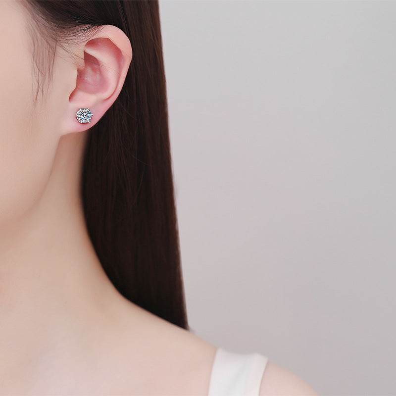 Pair of Prong Set Round CZ 316L Surgical Steel Stud Earrings - Various Sizes - The Body Jewellery Store Pair of Prong Set Round CZ 316L Surgical Steel Stud Earrings - Various Sizes - The Body Jewellery Store
