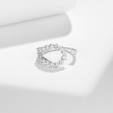 Close-up of 0.78ct round moissanite stone with brilliant 3EX cut