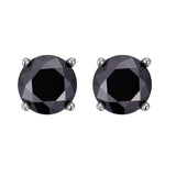 S925 Multicolor Moissanite 4-Prong Stud Earrings, 10 Color 0.5-3ct D-Grade VVS Certificate, Unisex Hypoallergenic Sterling Silver Gift - FITINY Jewelry