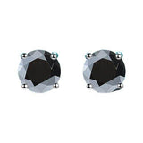 S925 Multicolor Moissanite 4-Prong Stud Earrings, 10 Color 0.5-3ct D-Grade VVS Certificate, Unisex Hypoallergenic Sterling Silver Gift - FITINY Jewelry