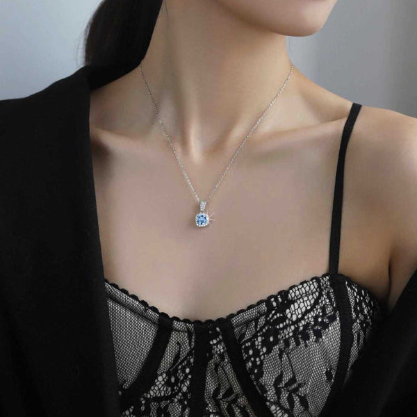 Elevate Your Style: Discover the Allure of Colorful Moissanite Halo Pendants
