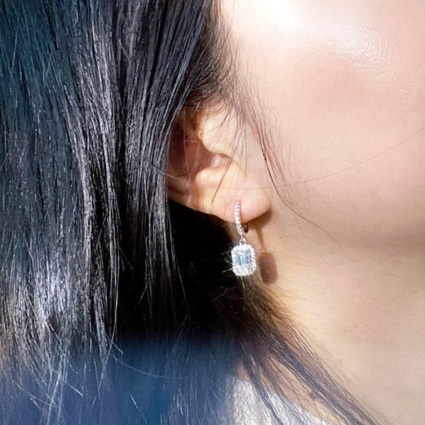 Emerald Cut Earrings: A Drop of Light for Everyday Moments
