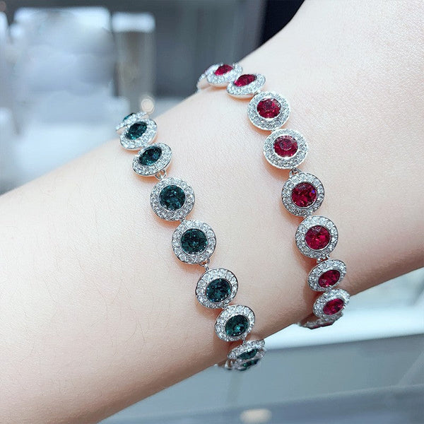 Add a Touch of Radiance: Discover the Beauty of Multicolor Cubic Zirconia Halo Bracelets