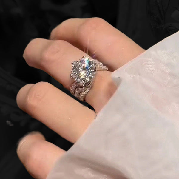 Embrace Your Inner Radiance: The Allure of the Triple Band Full Pave Design - FITINY Jewelry