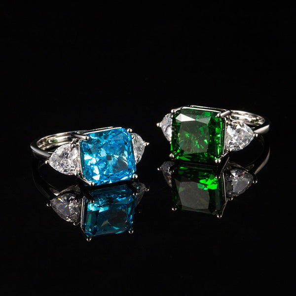 Unveil Your Radiance: The Magic of the Multicolor Ice Flower Cut CZ Adjustable Ring