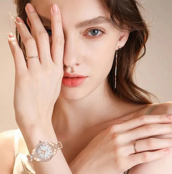 Unveil Your Inner Radiance with the Seno Rhinestone Bracelet Watch - FITINY Jewelry