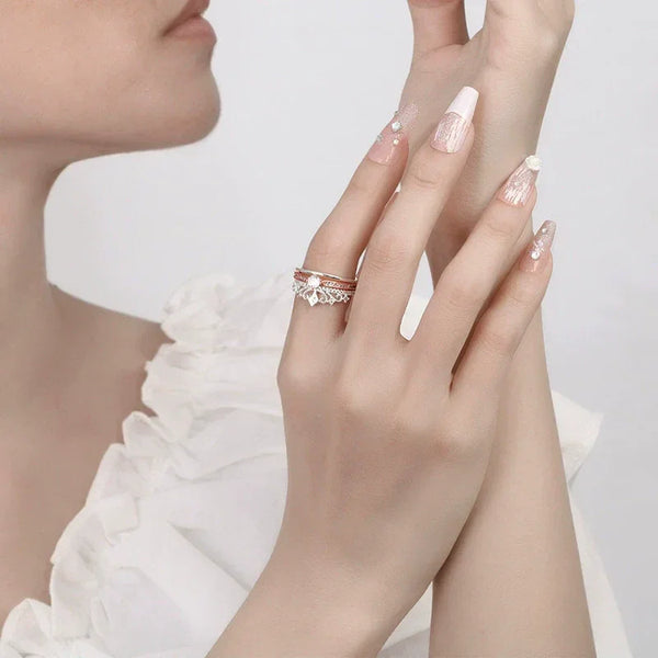 Embrace the Magic of Multicolor with the Castle Fireworks Stacking Ring - FITINY Jewelry
