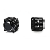 Stainless Steel Magnetic Stud Earrings for Men Women Unisex, 6/8mm 4-Prong Round CZ Inlaid Magnetic Earrings Non-Piercing Clip On Studs - Fitiny