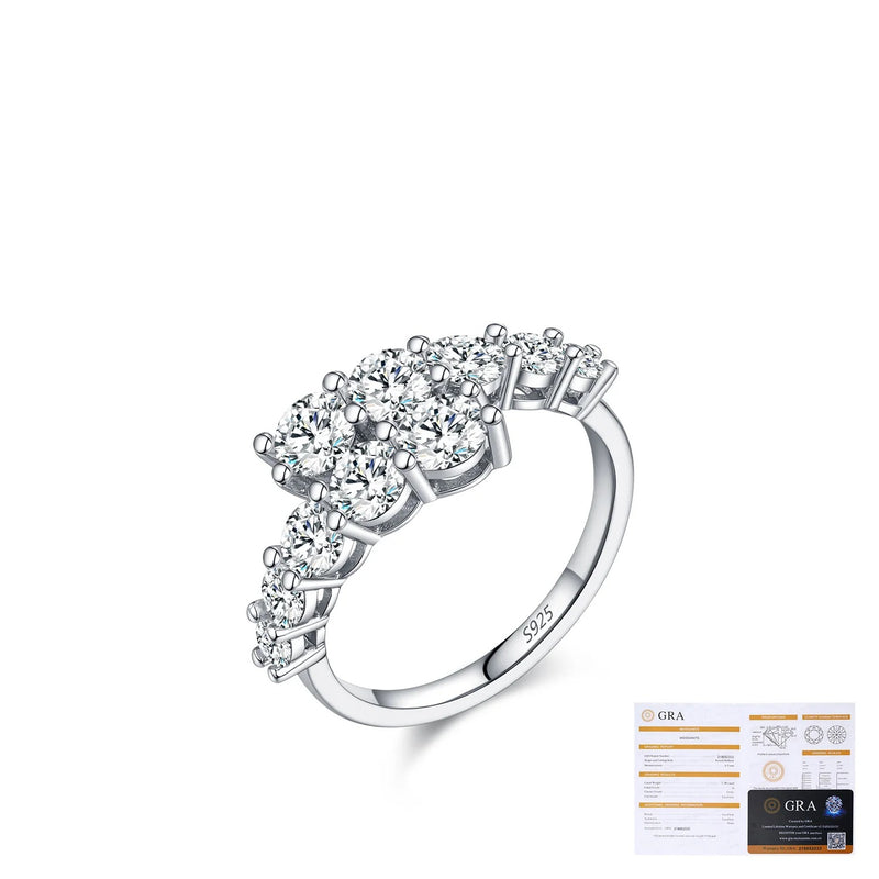Geometric Moissanite Stackable Ring in Sterling Silver – Cha - Detail View - FITINY Jewelry