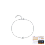 Geometric Moissanite Bracelet in Sterling Silver – Minimalis - Gift Box - FITINY Jewelry