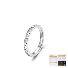Star-Shaped Moissanite Ring in Sterling Silver – Narrow and  - Detail View - FITINY Jewelry