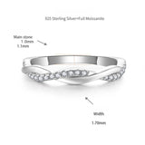 FITINY Oval Moissanite Ring Set – Elegant Four-Prong Engagement Ring with Matching Stackable Band