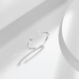 FITINY Stackable Double Stone Moissanite Ring in 18K Gold-Plated Sterling Silver – Minimalist Wedding Band Set for Women