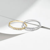 Ring worn on hand in natural daylight, highlighting sparkle and fit