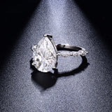 Ring worn on hand showcasing elegant finger-lengthening effect