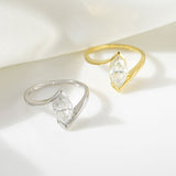 Top-down macro shot highlighting geometric symmetry and polished band finish