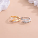 Side profile showing geometric band structure and stone alignment