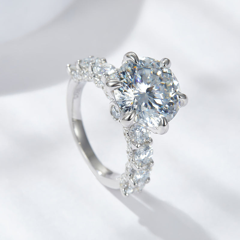 5ct Center + 2.3ct Side Stones 4 Variant