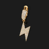 Lightning Bolt Zirconia Stud Earrings in Gold or White Gold  - Gift Box - FITINY Jewelry