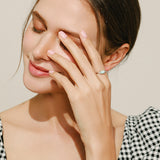 Detail of earring post and friction back mechanism for secure fit