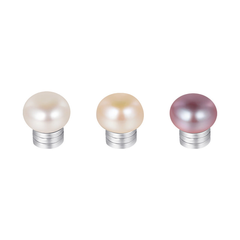 Magnetic Pearl Ear Cuffs for Non-Pierced Ears – Natural Fres - Front View - FITINY Jewelry