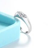 S925 18k Marquise Moissanite Wedding Engagement Ring, 5*10mm 1ct VVS D-Gragde Certified, 18K White Gold & Rhodium Plated Vintage-Inspired Luxury Solitaire for Her Him